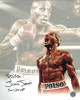 Poison Junior Jones signed Boxing Collage 8x10 Photo Poison/5X Champ- AWM Hologram