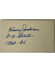 Travis Jackson signed 3x5 Index Card NY Giants 1922-26