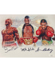 Poison Junior Jones, Michael Spinks & Iran Barkley triple signed Boxing 11x14 Photo- JSA