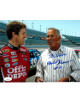 David Pearson signed NASCAR 8x10 Photo #21 To Steve- JSA #SS51606 (w/ Carl Edwards)