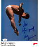 Greg Louganis signed Olympic Gold Medalist 8x10 Photo- JSA #SS51611- To Steve (Speedo Promo)