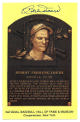 Bobby Doerr signed Hall of Fame Plaque Card- JSA #RR76646 (3.5x5.5) (Boston Red Sox)
