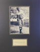 Rube Marguard signed 3x5 Cut Sig- JSA #SS17756- w/ New York Giants B&W 5x7 Photo Matted 11x14