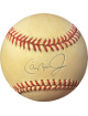 Cal Ripken, Jr. signed ROAL Rawlings Official American League Baseball toned (Baltimore Orioles)