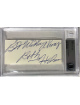 Bobby Helms signed 1.5x3 Cut Signature Best Wishes  Beckett Encapsulated (Country/Jingle Bell Rock/My Special Angel)