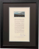Charles Frazier signed 1997 Cold Mountain Book 9.5x16 Broadside 16x20 Custom Framing Deluxe Lt Ed H/26- COA