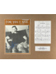 Aaron Tippin signed 1998 For You I Will Original Sheet Music/Lyrics Custom Matted (16x20)- COA