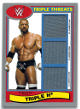 Triple H 2018 Topps WWE Heritage Silver Mat Relic Used Card- 09/25- Wrestlemania