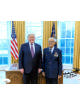 Charles E. McGee signed 8x10 Photo w/ POTUS Donald Trump- JSA #AC92695- imperfect-WWII/Korea/Vietnam/Tuskegee Airmen/Red Tails