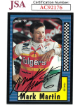 Mark Martin signed 1991 Maxx Charlotte Racing Card #6- JSA #AC92176 (On Card Auto)