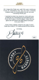 Gabby Barrett signed 2020 C2C 5x5 Promo Card JSA (LTD Edition EP 5 track)