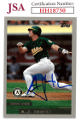 AJ (A.J.) Hinch signed 2000 Topps Baseball On Card Auto #349- JSA #HH18750 (Oakland A's)
