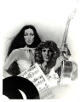 Cher & Peter Frampton Vintage B&W Promo Original 7x9 Photo- NBC-TV Third Annual Rock Music Awards Show