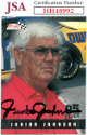 Junior Johnson signed NASCAR 1995 Finish Line Racing On Card Auto #108- JSA #HH18992