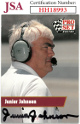 Junior Johnson signed NASCAR 1991 Pro Set Racing On Card Auto #45- JSA #HH18993