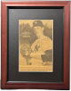 Johnny Kucks signed 1955 New York World Telegram/ Sun Sports 5.5x8.5 Newspaper-Custom Framing (11x14)  COA (NY Yankees)