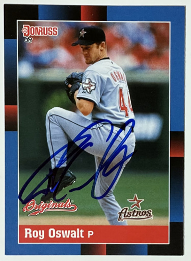 Roy Oswalt signed 2002 Donruss On Card Auto #364/1988 SP- COA (Houston Astros)