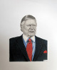 K.S. Bud Adams Jr Houston Oilers - Tennessee Titans 16x20 Lithograph Print- DJ Gier/Artist