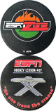 ESPN ZONE Vintage Official Hockey Puck- Lesson #37 "NO ONE IRONS THE CREASE"