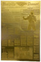 Elvis Presley Nashville Banner Front Page Commemorative Press Plate/Lithography August 17, 1977 (14.5x22.5)