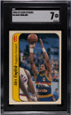 Alex English 1986-87 Fleer Sticker Card #4- SGC Graded 7 NM (Denver Nuggets/8XAS)