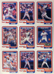 1990 New York Mets Tropicana Team Uncut 9- Card Sheet  Gooden Strawberry Cone Viola (7.5x10.5) Pristine