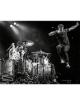 2013 New Politics Danish Rock Band B&W 8x10 Photo (David Boyd/Louis Vecchio/Melissa Jones Signed)- COA