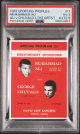 1993 Sporting Profiles The Greatest - #11 Muhammad Ali SIGNED, George Chuvalo PSA VG 3/ Auto 8 (Cassius Clay)