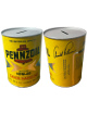 Arnold Palmer Vintage Pennzoil 10W-40 Motor Oil Can Coin Bank (Full Size/Like New)