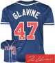 Tom Glavine signed Atlanta Navy Custom Stitched Baseball Jersey XL- JSA Witnessed