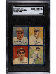 1935 Goudey 4 in 1 Card #2D- SGC Slabbed Authentic/Color Added- Ruffing/Malone/Lazzeri/Dickey 9 (NY Yankees/Red Sox/HOF)