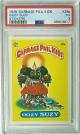 1985 Topps Garbage Pail Kids Series 1 Oozy Suzy Stickers #28a- PSA Graded 3 VG