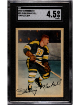 Fleming Mackell 1953-54 Parkhurst Complete Bio Card #91- SGC Graded 4.5 VG-EX+ (Boston Bruins)