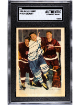 Ron Stewart 1953-54 Parkhurst NHL Card #9- SGC Slabbed Authentic (Evidence of Trimming/Toronto Maple Leafs)