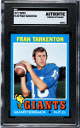Fran Tarkenton 1971 Topps Card #120- SGC Slabbed Authentic (Evidence of Trimming/New York Giants/HOF)