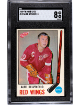 Alex Delvecchio 1969-70 O-Pee-Chee NHL Card #157-SGC Graded 8 NM-MT (Detroit Red Wings/HOF)