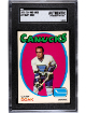 Gary Doak 1971-72 O-Pee-Chee NHL Card #87- SGC Slabbed Authentic (Evidence of Trimming/Vancouver Canucks)