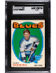 Gary Sabourin 1971-72 O-Pee-Chee NHL Card #13- SGC Slabbed Authentic Altered (St. Louis Blues)