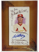 Kolten Wong 2014 Allen & Ginter Mini Framed On Card Auto #AGA-KW (St. Louis Cardinals)