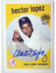 Hector Lopez signed 2018 Topps Archives Fan Favorite Certified On Card Auto #FFA-HL (New York Yankees)