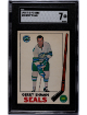 Gerry Ehman 1969-70 O-Pee-Chee NHL Card #83 - SGC Graded 7 NM (Oakland Seals)