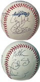 2004 Cincinnati Reds signed Rawlings Official Major League Baseball- Adam Dunn/Austin Kearns/Sean Casey/Cory Lidle- COA