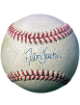 Dave Justice signed Rawlings Official National League Baseball toned- COA (Atlanta Braves)