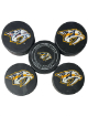 Nashville Predators NHL 5 Hockey Puck Lot/2016 NHL All-Star Game- minor wear