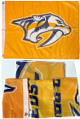 Nashville Predators Logo NHL Flags Lot of 5- 18x25/24x36/36x60- Arena Giveaways