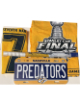 Nashville Predators Arena Giveaway Lot- 2017 Stanley Cup Final Game 3 T-Shirt/Seventh Man Towel/2006 Playoffs Flag/License Plate
