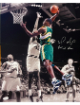 Shawn Kemp signed Seattle SuperSonics Spotlight 16x20 Photo w/ Reign Man- JSA Witnessed
