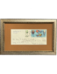 Paul N Carlin signed US FDC/Stamp 1985 West Point Postmaster General Custom Framing (15x9.5) COA