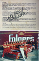 Ken Schrader signed NASCAR 1988 #25 Folgers 5.5x7 Photo #25 imperfect- COA (Signed on Back)