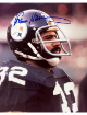 Franco Harris signed Pittsburgh Steelers 8x10 Photo- Beckett Review/NFL Alumni LOA